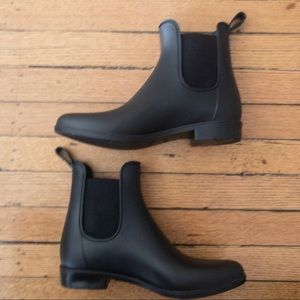 Jcrew Ankle Rain Boots in Black